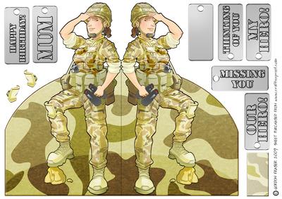 Army Lady Shaped.