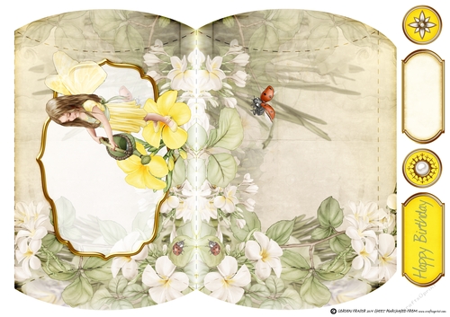 Forest Fairy Evie Mini Pillow Box Yellow