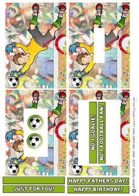 Football Dude Goalkeeper Yellow Inverted Pyramid.