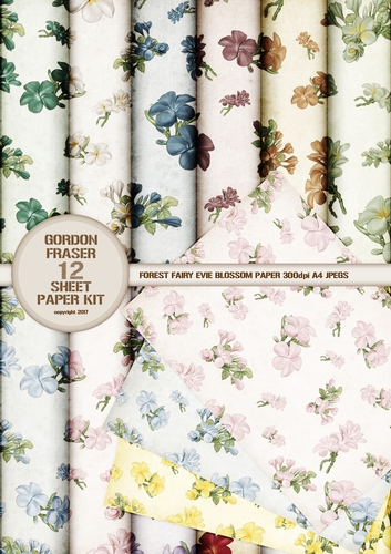 Forest Fairy Evie 12 Sheet Blossom Paper Kit
