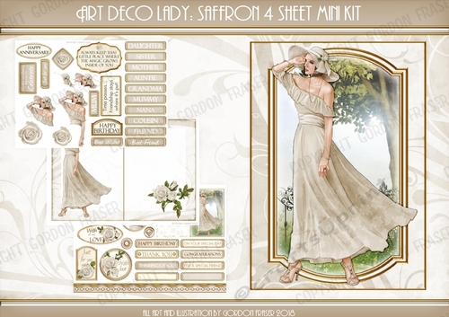 Art Deco Lady Saffron Cream Mini Kit