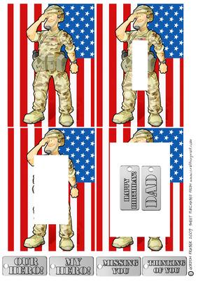 American Army Dude Inverted Pyramid.