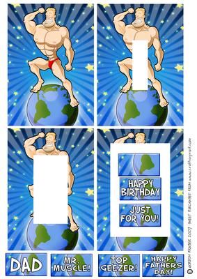 Muscleman Dude Inverted Pyramid.