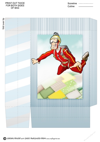 Skydiver Dude Mini Gift Bag