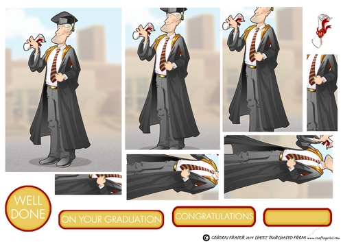 Graduation Dude Blonde Pyramid