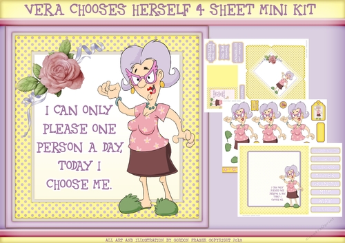 8x8 Vera chooses herself 4 sheet mini kit