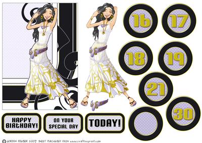 White and Gold Girl Ages.