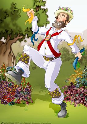Morris Dancer Dude A4.