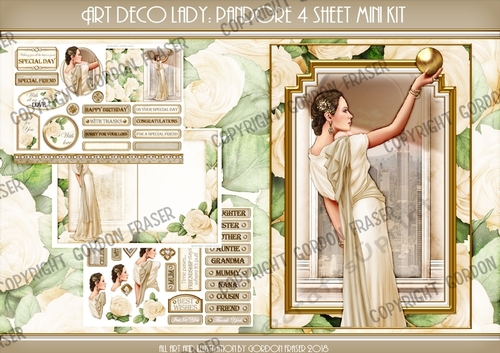 Art Deco Pandore 4 Sheet Mini Kit Cream