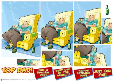 Lazy Dad Dude Pyramid.