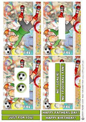 Football Dude Green Goalkeeper Inverted Pyramid.