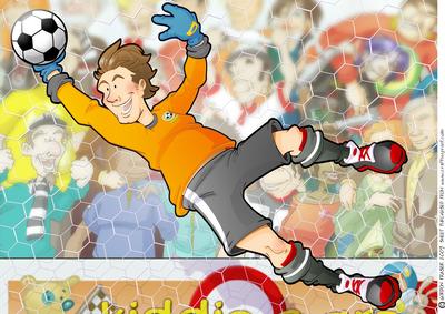 Football Dude Orange Goalkeeper A4.