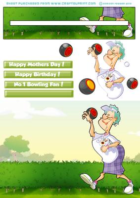 Lawn Bowls Lady Penny Slider.