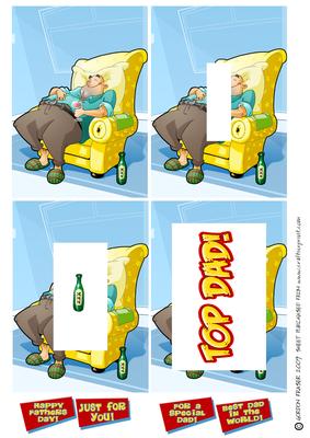 Lazy Dad Dude Inverted Pyramid.