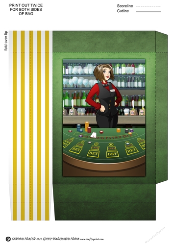 Card Croupier Dudess Mini Gift Bag