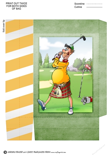 Golf Dude Kilt Mini Gift Bag