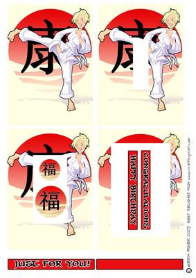 Karate Girl Inverted Pyramid.