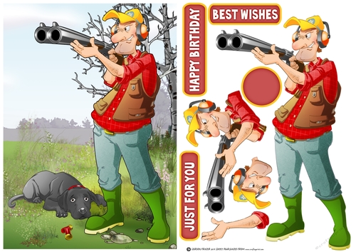 Pigeon Shooting Dude and his dog
