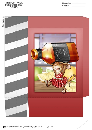Mrs Whiskey Mouse Mini Gift Bag
