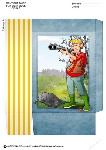 Pigeon Shooting Dude and his dog Mini Gift Bag