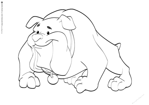 Bulldog Digital Stamp