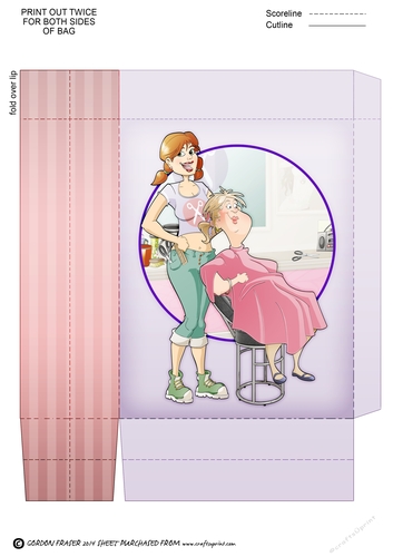 Hairdresser Dudess Mini Gift Bag