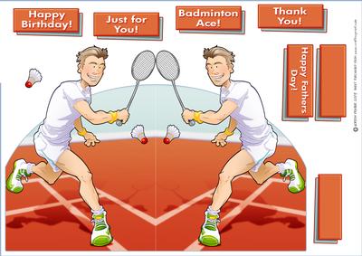 Badminton Dude Shaped.