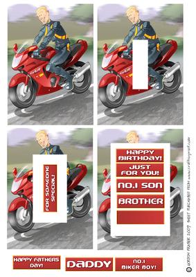 Biker Dude Inverted Pyramid.