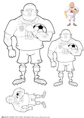 England Footballer Dude Ii Digi Stamp.