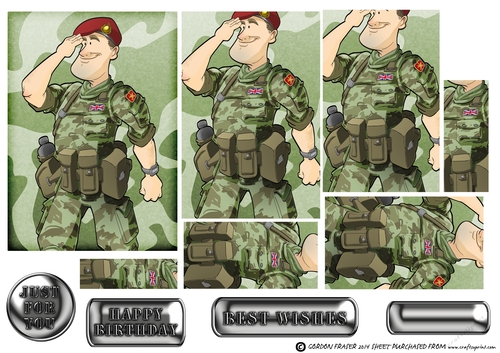 Army Dude Red Beret Pyramid