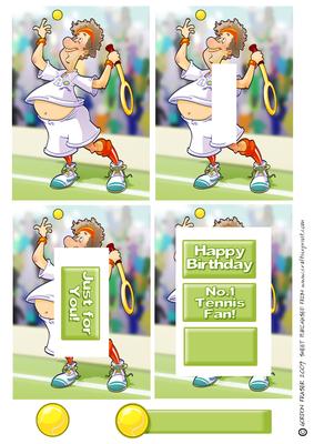 Tennis Dude Inverted Pyramid.