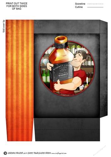 Whiskey Dude Mini Gift Bag