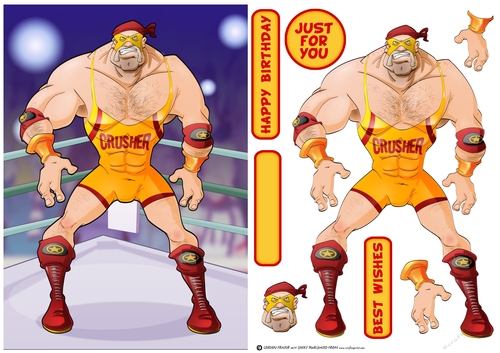 Wrestler Dude Yellow