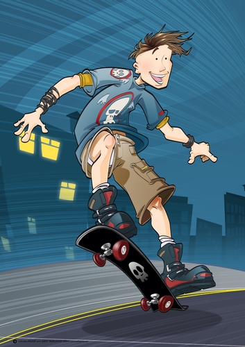 Skater Dude Night A4