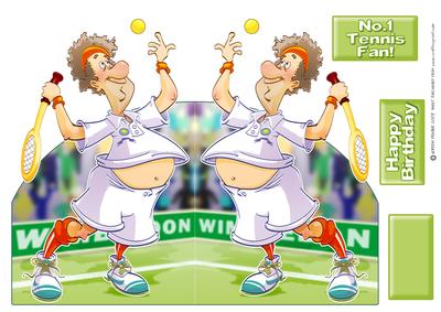 Tennis Dude Shaped.