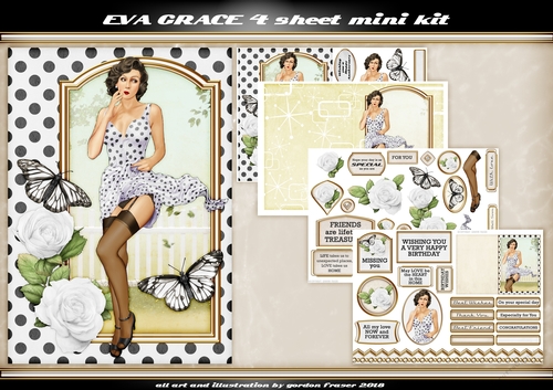 Eva Grace 4 Sheet Mini Kit White