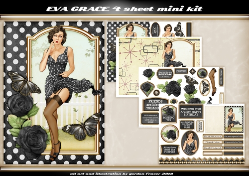 Eva Grace 4 Sheet Mini Kit Black