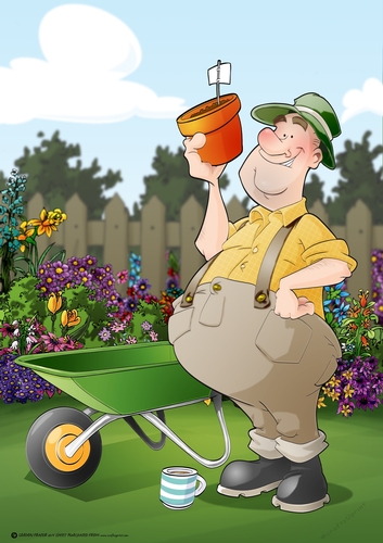 Gardener Dude Yellow A4
