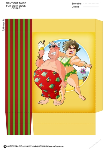 Beach Couple Mini Gift Bag