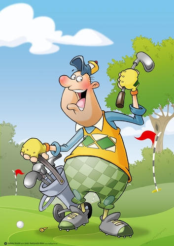 Golf Dude Yellow A4