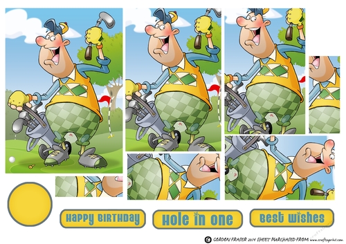 Golf Dude Yellow Pyramid
