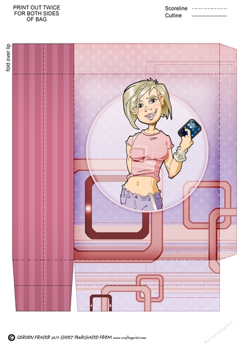 Teen Text Dudess Pink Mini Gift Bag