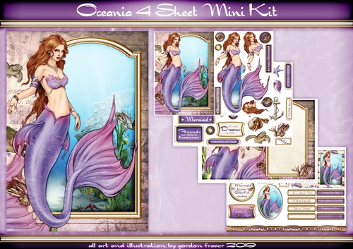 Oceania Mermaid 4 Sheet Mini Kit Lilac