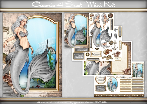 Oceania Mermaid 4 Sheet Mini Kit Silver
