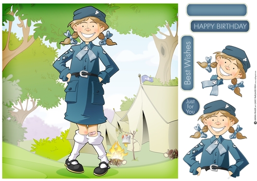 Girl Guides Dudess 8x8 Quick Card