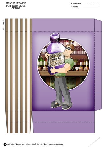 Sloe Gin Dude Mini Gift Bag