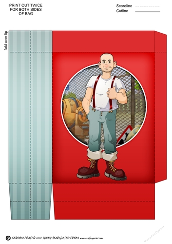 Skinhead Dude Mini Gift Bag