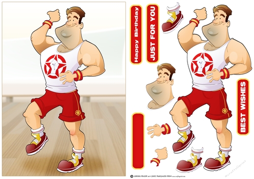 Get Fit Dude (Red)