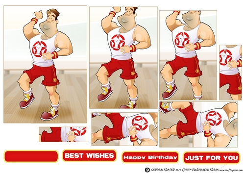 Get Fit Dude (Red) Pyramid