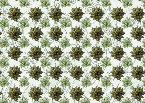 Poinsettia Christmas Spread Green